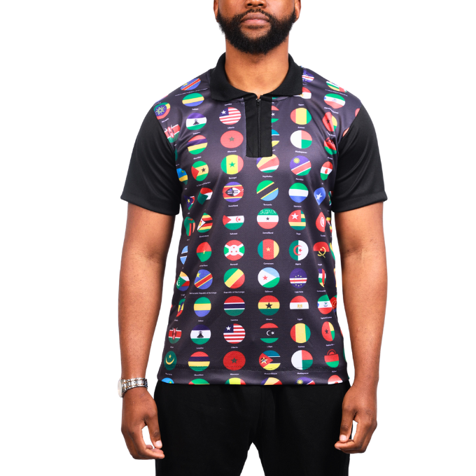 All African Flags Heritage African Golf Shirt by Tribe Afrique - Tribe Afrique