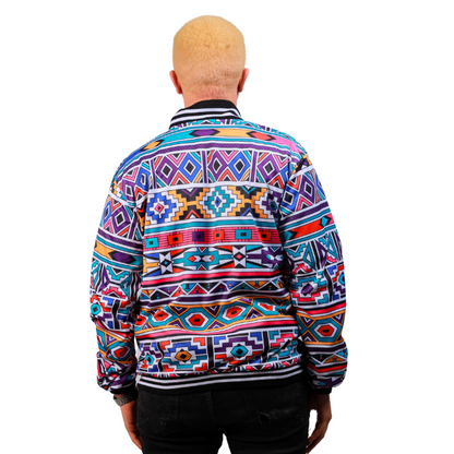 New Ndebele African Bomber Jacket by Tribe Afrique - Tribe Afrique