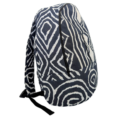 Zebra Print African Laptop Backpack by Tribe Afrique Tribe Afrique