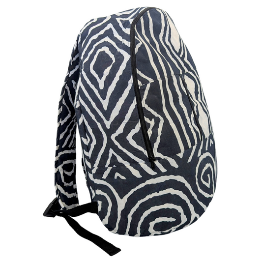 Zebra Print African Laptop Backpack by Tribe Afrique Tribe Afrique