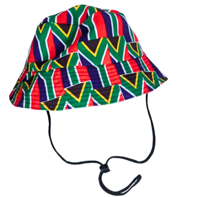 South African Flag Sun Bucket Hat by Tribe Afrique - Tribe Afrique