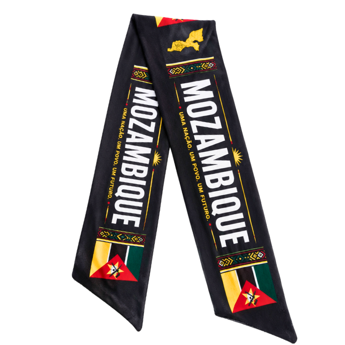 Proudly Mozambican Supporters Double-sided Fleece Scarf by Tribe Afrique