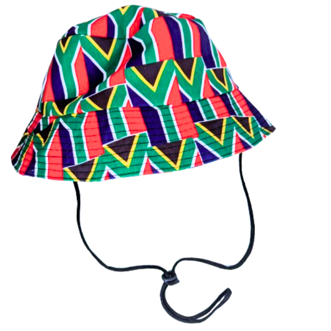 South African Flag Sun Bucket Hat by Tribe Afrique - Tribe Afrique