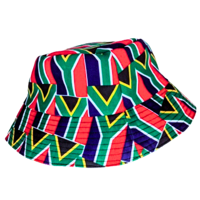 South African Flag Sun Bucket Hat by Tribe Afrique - Tribe Afrique
