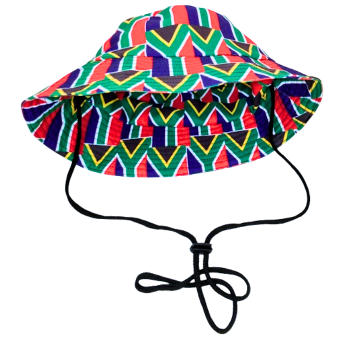 South African Flag Sun Bucket Hat by Tribe Afrique - Tribe Afrique