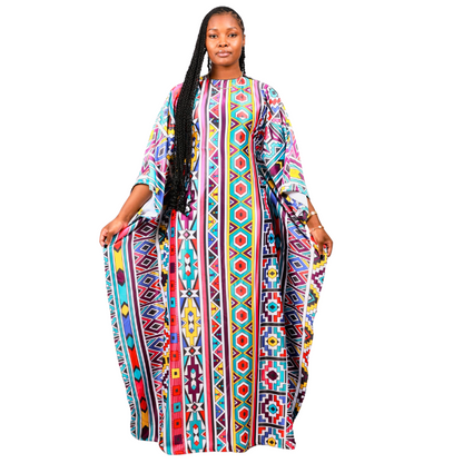 New Ndebele African Bubu Dress by Tribe Afrique (Kaftan) - Tribe Afrique