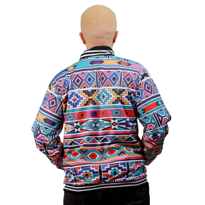 New Ndebele African Bomber Jacket by Tribe Afrique - Tribe Afrique