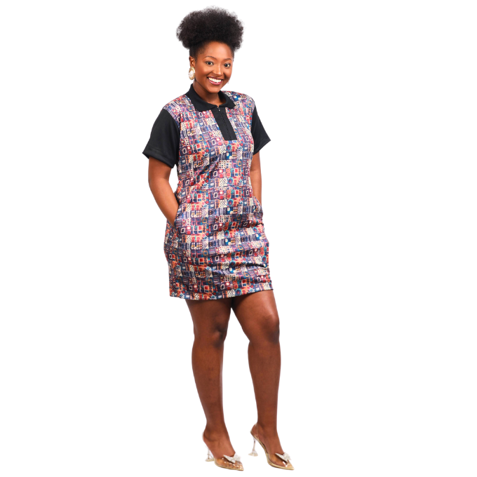 Mondlane African Golfer Dress by Tribe Afrique - Tribe Afrique