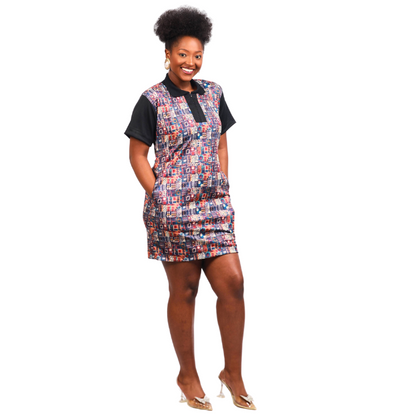 Mondlane African Golfer Dress by Tribe Afrique - Tribe Afrique