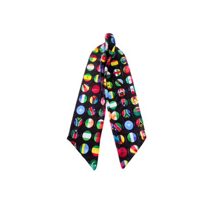 All African Flags Double-sided Fleece Scarf by Tribe Afrique