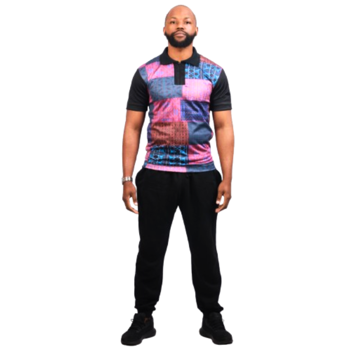 Basotho All Nations Heritage African Golf Shirt with Matching Bucket Hat by Tribe Afrique - Tribe Afrique