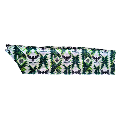 Proudly Nigerian Naija Super Eagles Double-sided Fleece Scarf by Tribe Afrique