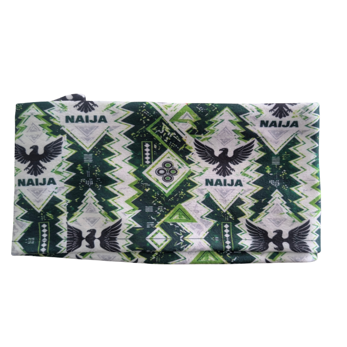 Proudly Nigerian Naija Super Eagles Double-sided Fleece Scarf by Tribe Afrique