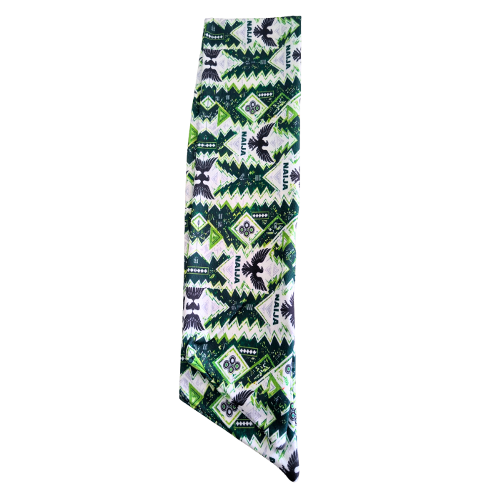 Proudly Nigerian Naija Super Eagles Double-sided Fleece Scarf by Tribe Afrique