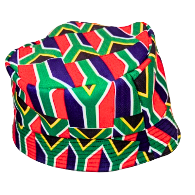 South African Multi Flag Bucket Hat by Tribe Afrique - Tribe Afrique