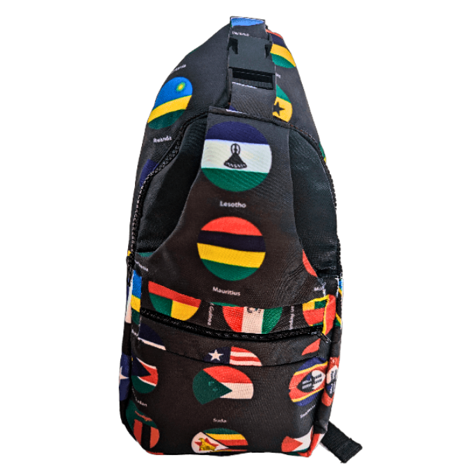 All Flags African Sling Bag by Tribe Afrique - Tribe Afrique