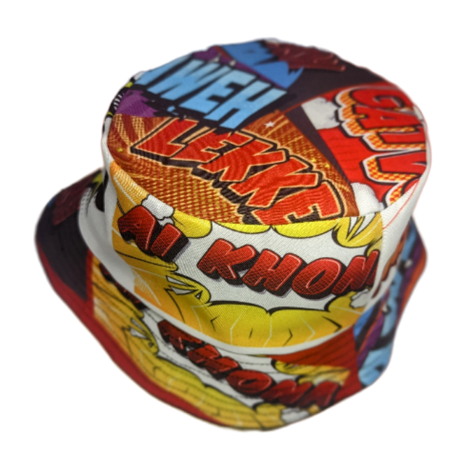 Proudly SA Catch phrases comic African Bucket Hats by Tribe Afrique - Tribe Afrique