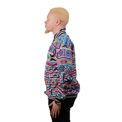 New Ndebele African Bomber Jacket by Tribe Afrique - Tribe Afrique