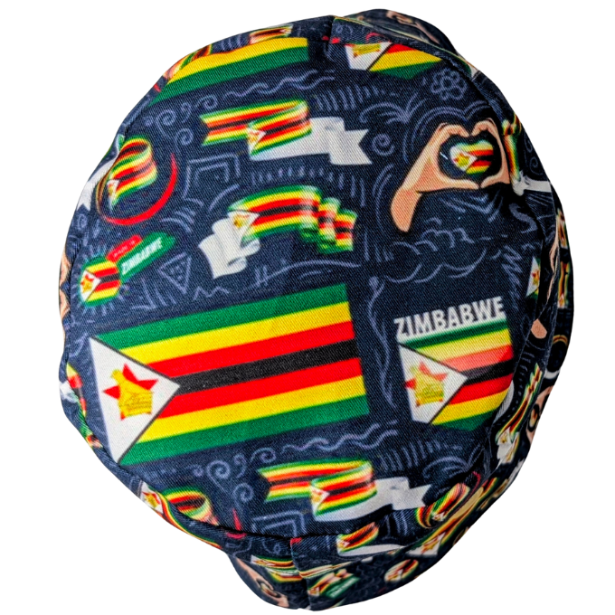 Navy Zimbabwe Zim Flag of Flags Bucket Hat - Tribe Afrique