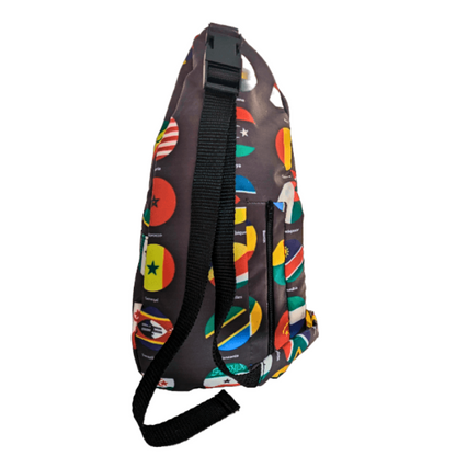 All Flags African Sling Bag by Tribe Afrique - Tribe Afrique