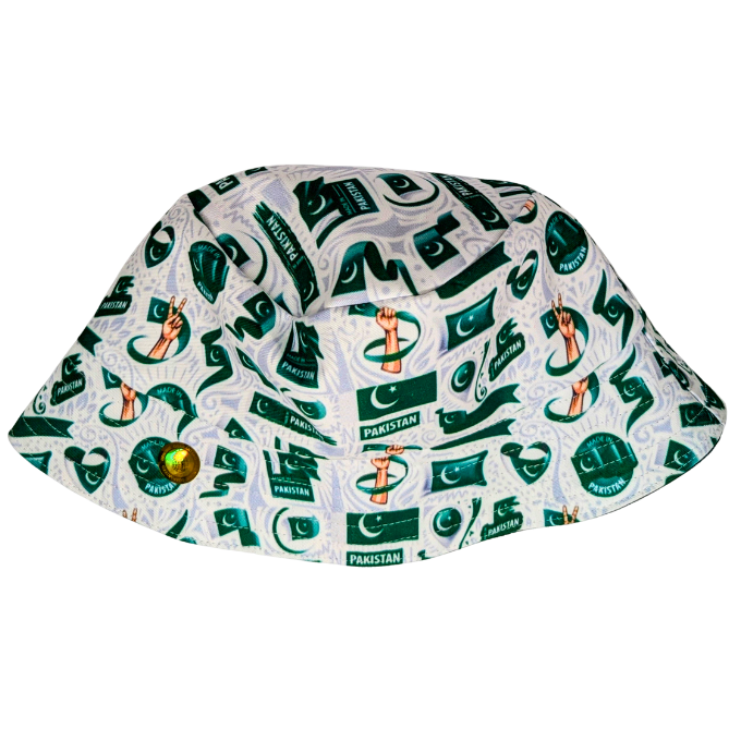 White Pakistan Supporters Flag of Flags Bucket Hat - Tribe Afrique