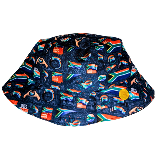 Navy South African Flag of Flags Bucket Hat - Tribe Afrique