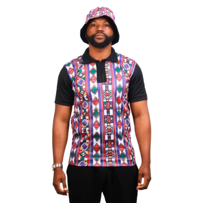 Full Original Ndebele Bucket hat by Tribe Afrique - Tribe Afrique