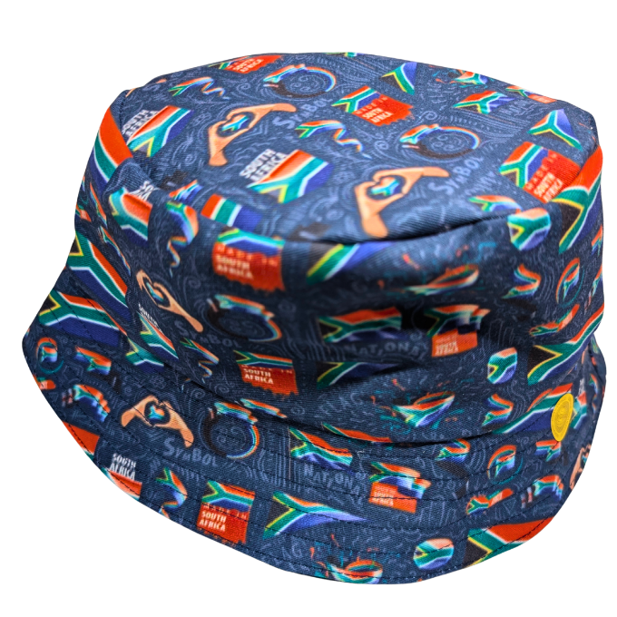 Navy South African Flag of Flags Bucket Hat - Tribe Afrique