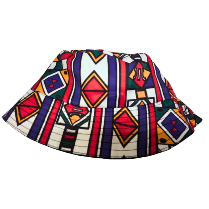 Full Original Ndebele Bucket hat by Tribe Afrique - Tribe Afrique