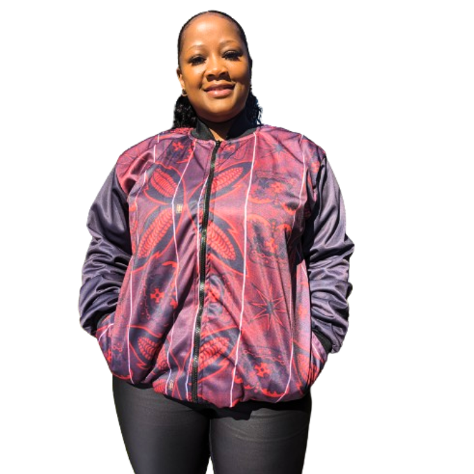 Red Sotho African Jacket   by Tribe Afrique - Tribe Afrique