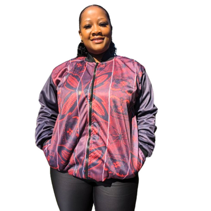 Red Sotho African Jacket   by Tribe Afrique - Tribe Afrique