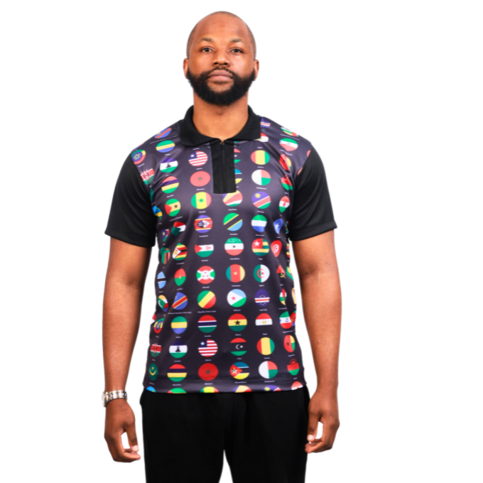 All African Flags Heritage African Golf Shirt by Tribe Afrique - Tribe Afrique