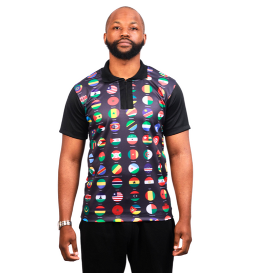 All African Flags Heritage African Golf Shirt by Tribe Afrique - Tribe Afrique
