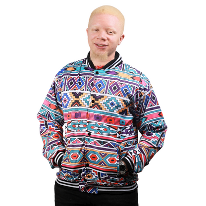 New Ndebele African Bomber Jacket by Tribe Afrique - Tribe Afrique