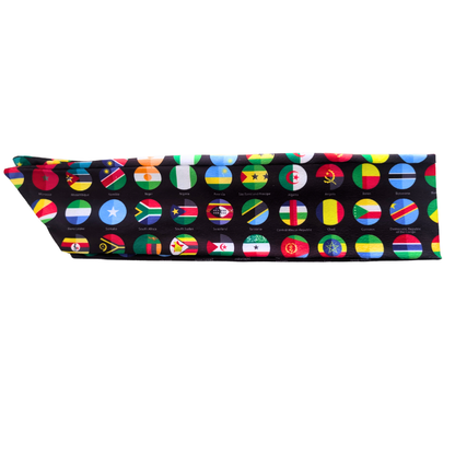 All African Flags Double-sided Fleece Scarf by Tribe Afrique