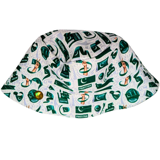 White Pakistan Supporters Flag of Flags Bucket Hat - Tribe Afrique