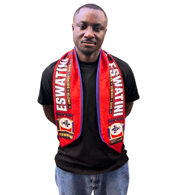 Proudly Eswatini Double-sided Fleece Scarf by Tribe Afrique