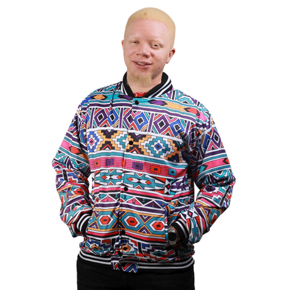 New Ndebele African Bomber Jacket by Tribe Afrique - Tribe Afrique