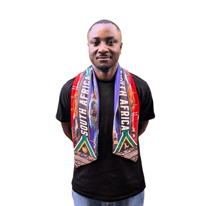 South Africa Bafana Double-Sided Fleece Supporter Scarf by Tribe Afrique