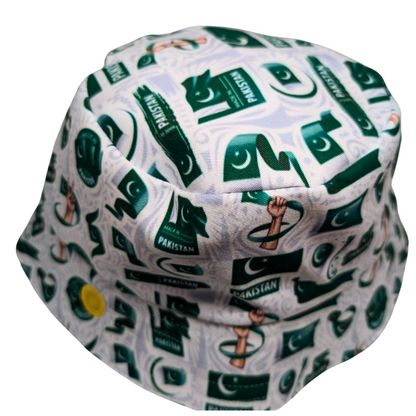 White Pakistan Supporters Flag of Flags Bucket Hat - Tribe Afrique