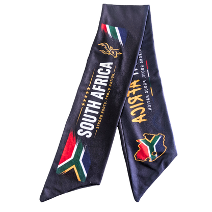 Proudly South African Springbok-inspired Double-sided Fleece Scarf by Tribe Afrique