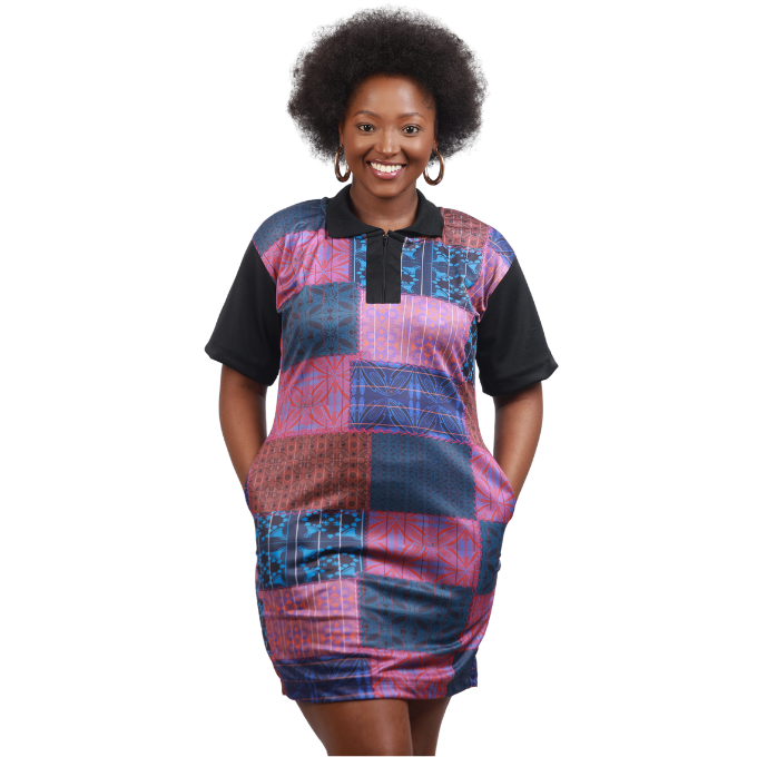 Sotho All Nations African Golfer Dress by Tribe Afrique - Tribe Afrique