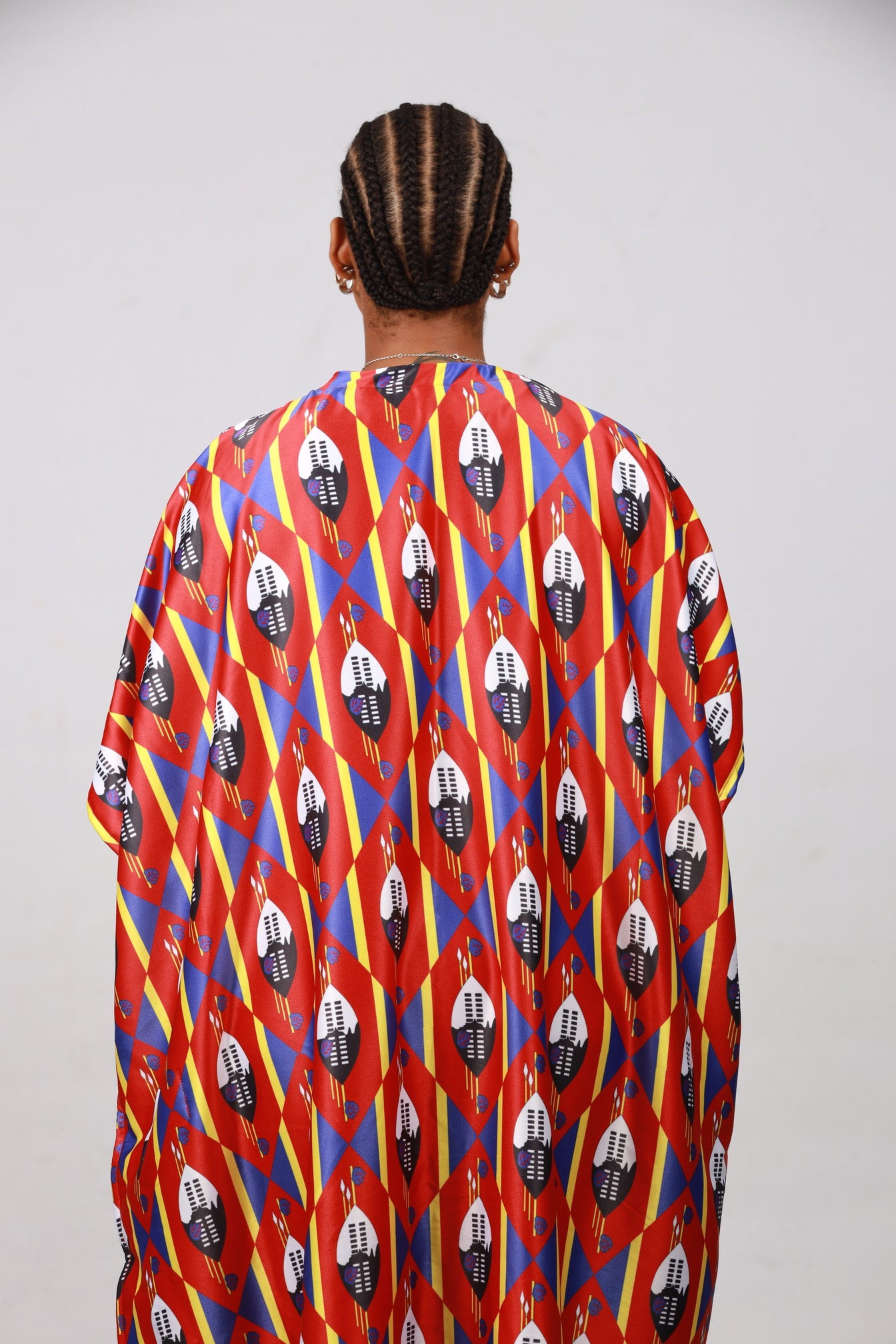 Red Swati African Bubu Dress by Tribe Afrique (Kaftan) - Tribe Afrique