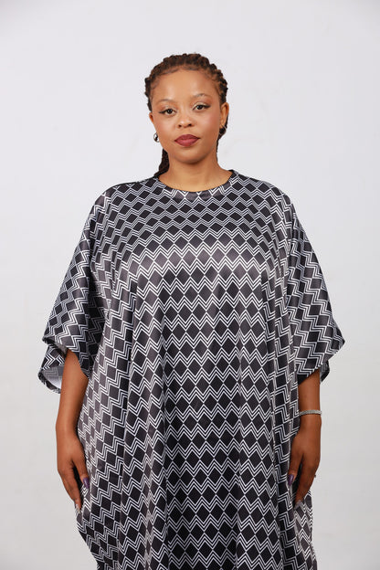 Xhosa Zig Zag African Bubu Dress by Tribe Afrique (Kaftan) - Tribe Afrique