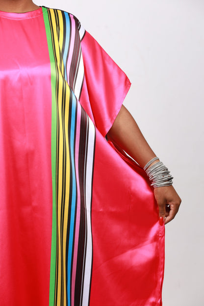 Pink Venda African Bubu Dress by Tribe Afrique (Kaftan) - Tribe Afrique