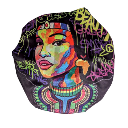 Queen Dashiki African Satin Bonnet by Tribe Afrique - Tribe Afrique