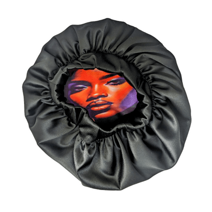 Nellie African Affirmations Satin Bonnet by Tribe Afrique - Tribe Afrique