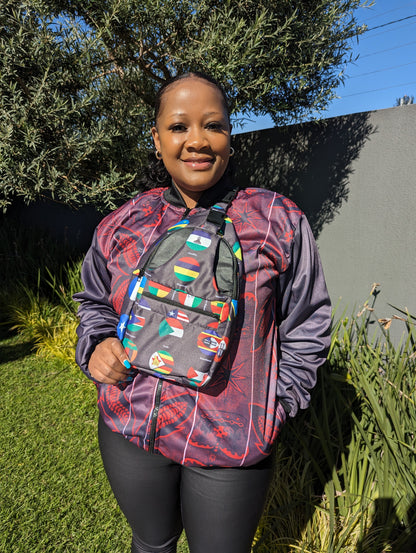 All Flags African Sling Bag by Tribe Afrique - Tribe Afrique