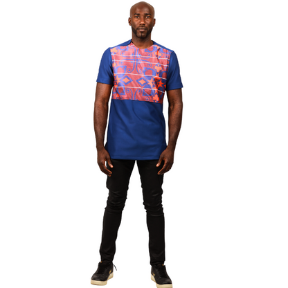 Sotho Fluorish Mens Formal African Shirt by Tribe Afriqueb