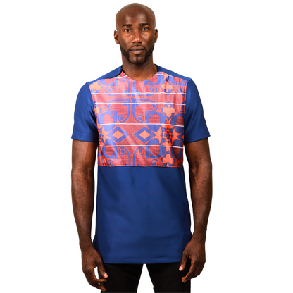 Sotho Fluorish Mens Formal African Shirt by Tribe Afriqueb